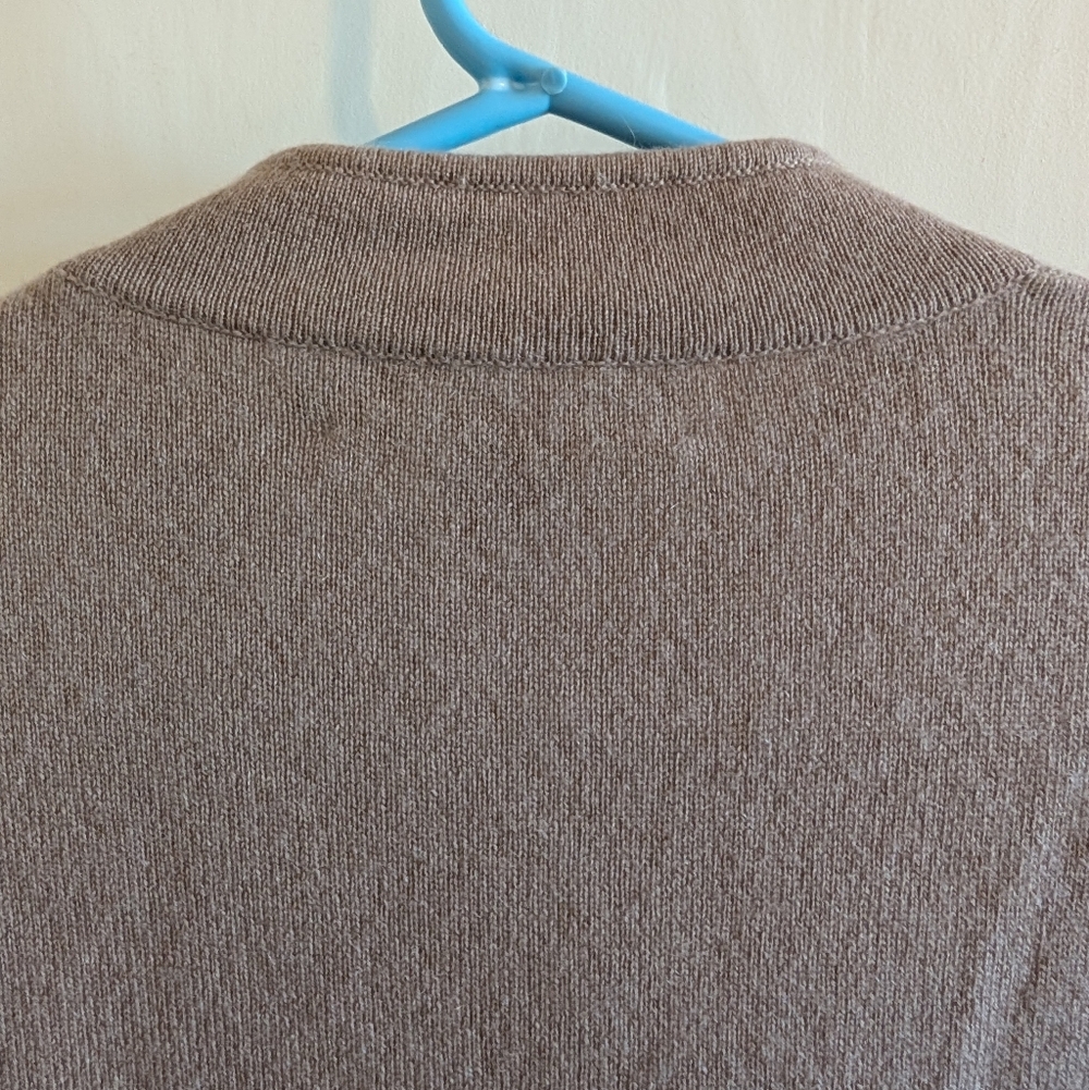 Shanghai Tang Women's 100% Cashmere Long Sleeve Sweater with Toggle Buttons - Picture 8 of 16
